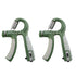 2PCS Adjustable Hand Grip Strengthener with Built-In Counter for Finger and Forearm Training Green