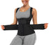 Waist Trainer Vest For Women Corset Trimmer Belt Slimming Body Shaper Tummy Control Cincher - M