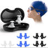6-Pairs Reusable Silicone Ear Plugs - Waterproof for Swim Surf Shower & Water Sports - Adults