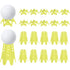 Plastic Golf Tees Golf Simulator Tees for Home Outdoor Indoor Golf Tees Simulator Practice Training - Yellow