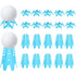Plastic Golf Tees Golf Simulator Tees for Home Outdoor Indoor Golf Tees Simulator Practice Training - Blue