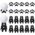 Plastic Golf Tees Golf Simulator Tees for Home Outdoor Indoor Golf Tees Simulator Practice Training - Black