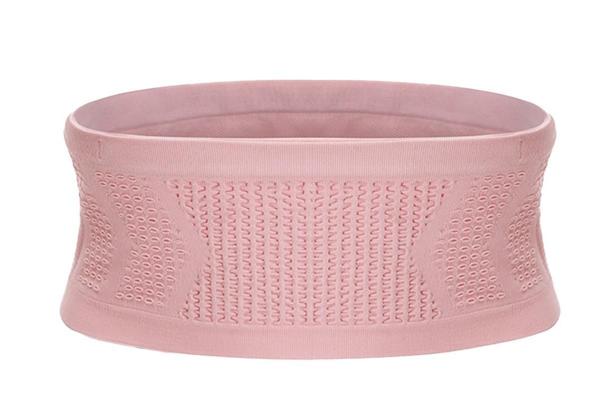 Invisible Running Waist Bag Belt Slim Running Belt Exercise Waist Belt Runner Belt for Running Walking Cycling Camping Gym -Pink / L