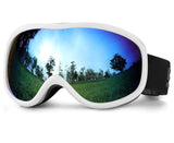 Ski Goggles Over Glasses with Dual lens, Anti-fog Anti-UV Snow Goggle for Men Women Youth Skiing Snowmobile-Style A