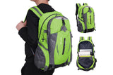 Water-resistant Hiking Backpack Travel Camping Nylon Outdoor Bag for Men and Women -Green