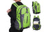 Water-resistant Hiking Backpack Travel Camping Nylon Outdoor Bag for Men and Women -Green