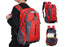 Water-resistant Hiking Backpack Travel Camping Nylon Outdoor Bag for Men and Women -Red