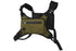 Water Resistant Running Vest Chest Pack Phone Holder for Running Lightweight Training Pack with Reflective Detail - Green