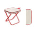 Portable Folding Outdoor Chair Lightweight Compact Stool for Fishing Camping Picnic and Travel Handy Seat for Outdoor Activities-Red