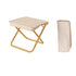 Portable Folding Outdoor Chair Lightweight Compact Stool for Fishing Camping Picnic and Travel Handy Seat for Outdoor Activities-Beige