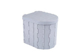 Portable Camping Toilet Folding Toilet for Adults with Lid -Gray