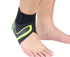 A Pair of Sports Ankle Sleeve Compression Anti-sprain Protection Socks Outdoor Sports Climbing Equipment-Green XL
