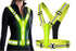 LED Reflective Vest Running Gear USB Rechargeable LED Light Up Vest High Visibility with Adjustable Waist and Shoulde for Night Walking Cycling, High Visibility Running Vest with Reflective Strips -Yellow