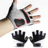 1 Pair Cycling Half Finger Bike Gloves With Anti Slip Pad For Unisex - Black XL