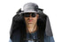 Outdoor Wide Brim Sun Hat With 2 Solar Fans Fishing And Beach Hat With Built In Fan -Dark Grey