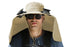 Outdoor Wide Brim Sun Hat With 2 Solar Fans Fishing And Beach Hat With Built In Fan -Khaki