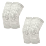 Self Heating Knee Pads Grey Compression Support Sleeves for Arthritis Joint Pain Relief Sports Recovery 2 Pair XL