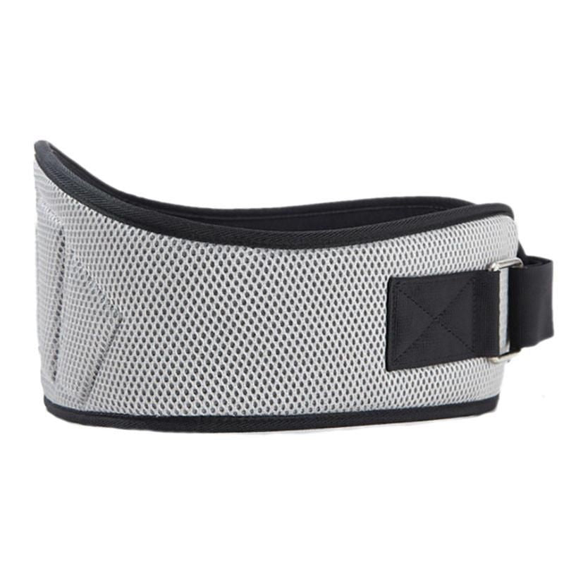 Weightlifting Belt for Men and Women Gray Adjustable Gym Training Powerlifting Back Support Belt Gray M