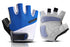 1 Pair Cycling Half Finger Bike Gloves With Anti Slip Pad For Unisex - Blue & L