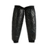 Cycling Leg Warmers Thermal Zipper Knee Sleeves Winter Waterproof 2pcs (Black)