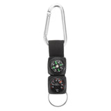 Portable Carabiner Compass Metal Compass Backpacking Compass Hiking Essentials Multifunctional Hiking Compass With Carabiner
