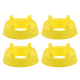 4pcs Football Kicking Tee - Sport Ball Display Rack - Field Goal Kicking Holder Stand - Football Training Equipment Yellow