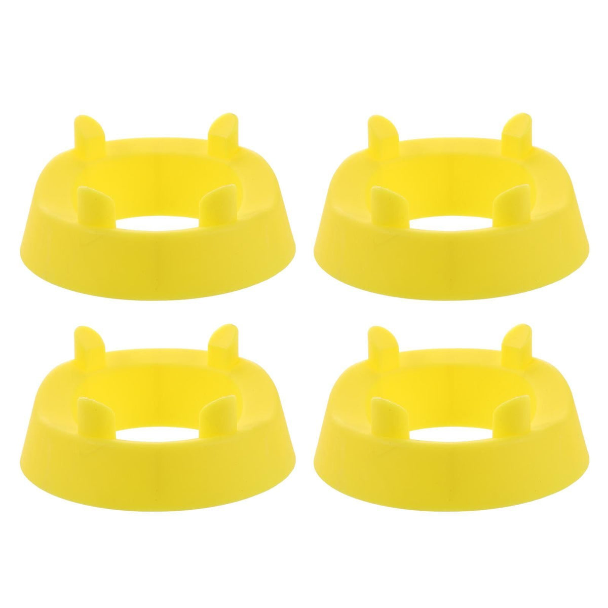 4pcs Football Kicking Tee - Sport Ball Display Rack - Field Goal Kicking Holder Stand - Football Training Equipment Yellow