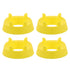 4pcs Football Kicking Tee - Sport Ball Display Rack - Field Goal Kicking Holder Stand - Football Training Equipment Yellow