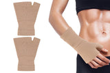 1Pair Wrist Brace Glove Sport Wrist Support for Fitness Weightlifting Skin Tone - S
