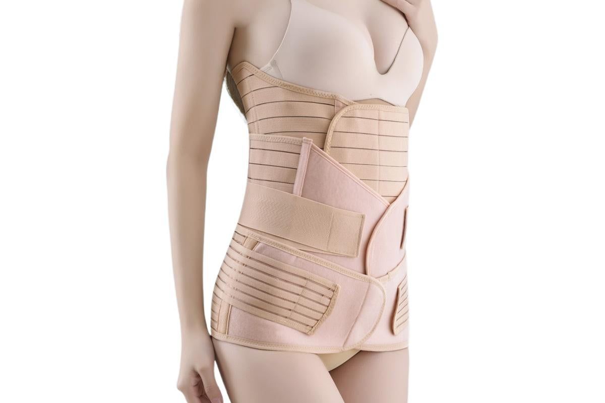 3 in 1 Postpartum Belly Band Waist Shapewear Recovery Girdle After Birth Support - Cuticolor & XL