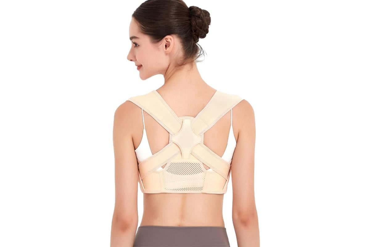Adjustable Posture Corrector for Posture Correction Back Straightener -Nude / S