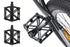 Aluminum Alloy Bike Pedals Wide Platform Lightweight Bicycle Pedals for MTB Road Bikes - Black