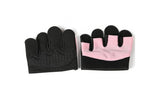 Breathable Workout Gloves Silicone Grip Half-Finger Gym Gloves for Weightlifting & Yoga - Pink & M