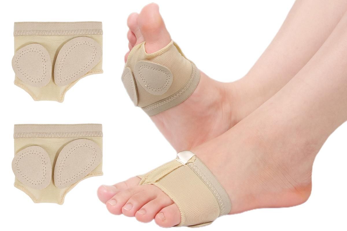 Foot Thongs Toe Undies Forefoot Shoes Ballet Dance Paws Pad Cover Half Lyrical - S