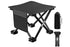 Portable Folding Camping Stool for Fishing Hiking Camping Seat with Carry Bag -Black / L
