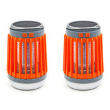 2pcs Solar and USB Mosquito Killer Camp Lamp Flashlight -Orange