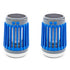 2pcs Solar and USB Mosquito Killer Camp Lamp Flashlight -Blue