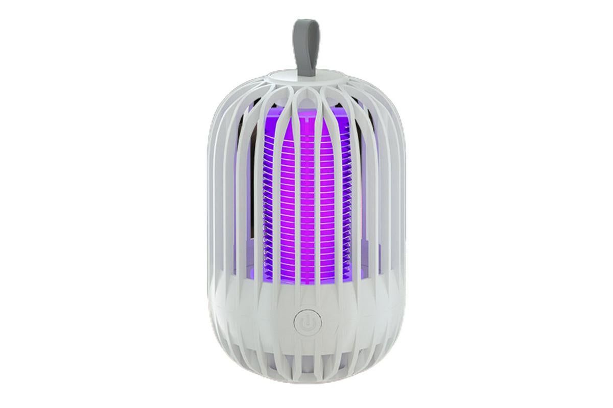 USB Electric Mosquito Killer Lamp Mosquito Zapper Trap Bug Zapper lectric Fly Traps Insect Pest Control for Home, Backyard, Patio, Camping, Fishing (White)