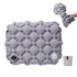 Foldable Inflatable Camping Seat Cushion Portable Seat Pad for Travel Outdoors Grey