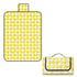 Foldable Picnic Mat Water-resistant Soft Camping Blanket Beach Outdoor Mat Yellow S