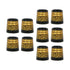 10Pcs Tapered Golf Iron Ferrules for Tapered Shaft 0.370 Sleeves Iron Wedge Golf Club Repair Parts Tool - Gold