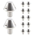12 PCS M6 Football Shoe Replacement Spikes Studs For - Silver 8mm