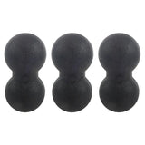 3X Fitness Peanut Massage Ball Fascia Massager Roller Pilates Yoga Gym Exercise Equipment - Black