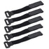 5pcs/lot Bicycle Handlebar Strap Holder Cycling Flashlight Tie Rope Bandages Universal Nylon Tie Fixed Items Bike Strap - 20x200mm Black