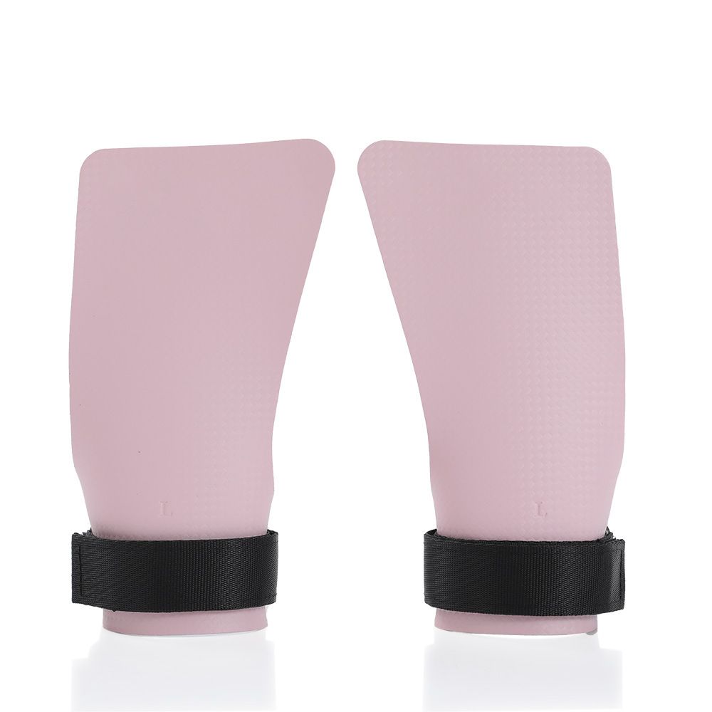 Basketball Hand Grips for Pull-ups Cross Training Gymnastics Weightlifting Palm Protector - Pink XL