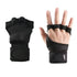 Half Finger Training Sport Gloves For Men Women Workout Fitness Body Building Weightlifting Gym Hand Wrist Protector Dumbbells - Black (1pair) XL