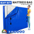Mattress Bag Mattresses Protector Plastic Moving Storage Dust Cover Carry Bed Waterproof Zipper Packing Reusable Disposal, Extra Thick Heavy Duty, with Handles(Super King)