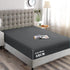 Hotel Quality Fitted Sheet - 1 Piece Fitted Sheet  -Breathable Bedding - Wrinkle, Fade, Stain Resistant- 16inch/40cm Deep Pocket Fitted Bed Sheet-Wrinkle and Fade Resistant,(Dark gray,Queen)