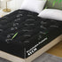 800GSM Mattress Topper Viscose Derived from Bamboo, Thick Pillowtop Fitted Mattress Cover with 45cm Deep Skirt - Machine Washable Hypoallergenic（Single,Black）