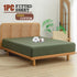 100% Cotton Fitted Sheet - Super Soft 40cm Deep Pocket Bottom Sheets - White Elastic Sheet（King,Olive green)